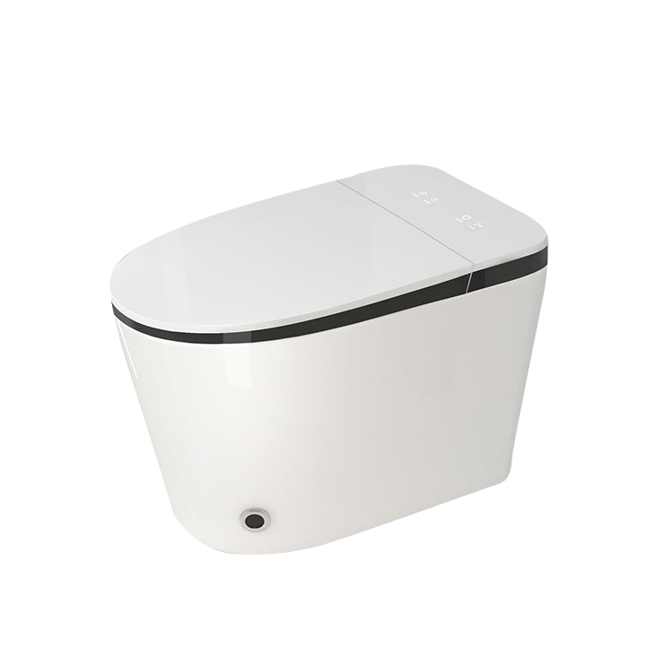 Contemporary White Elongated Water Pressure Control Dryer Floor Mount Bidet Clearhalo 'Bathroom Remodel & Bathroom Fixtures' 'Bidets' 'Home Improvement' 'home_improvement' 'home_improvement_bidets' 'Toilets & Bidets' 6927544