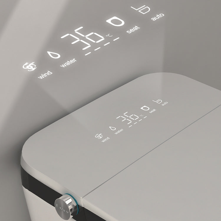 Contemporary White Elongated Water Pressure Control Dryer Floor Mount Bidet Clearhalo 'Bathroom Remodel & Bathroom Fixtures' 'Bidets' 'Home Improvement' 'home_improvement' 'home_improvement_bidets' 'Toilets & Bidets' 6927553