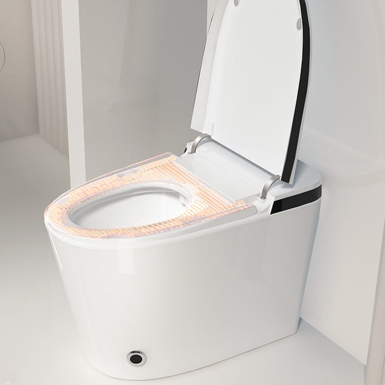 Contemporary White Elongated Water Pressure Control Dryer Floor Mount Bidet Clearhalo 'Bathroom Remodel & Bathroom Fixtures' 'Bidets' 'Home Improvement' 'home_improvement' 'home_improvement_bidets' 'Toilets & Bidets' 6927554