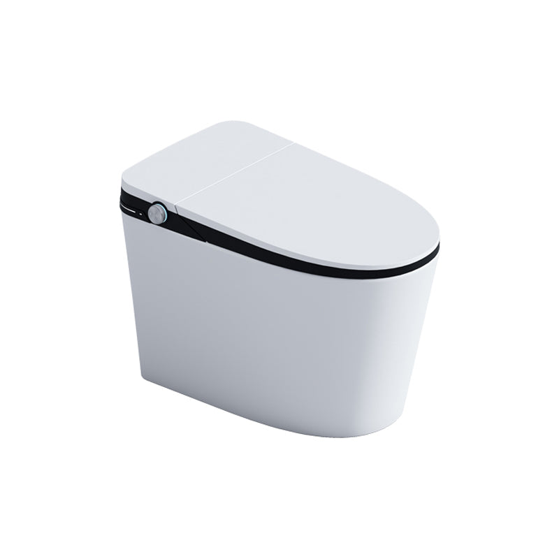 Contemporary Ceramic Elongated Heated Seat Floor Mount Bidet Automatic Lid( Top Configuration) Toilet+ Water Tank Clearhalo 'Bathroom Remodel & Bathroom Fixtures' 'Bidets' 'Home Improvement' 'home_improvement' 'home_improvement_bidets' 'Toilets & Bidets' 6927594