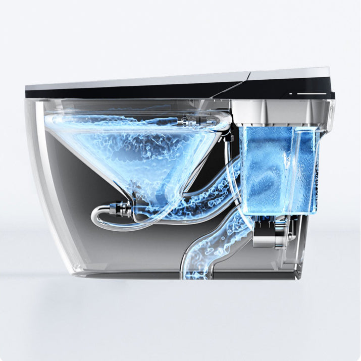 Contemporary Ceramic Elongated Heated Seat Floor Mount Bidet Clearhalo 'Bathroom Remodel & Bathroom Fixtures' 'Bidets' 'Home Improvement' 'home_improvement' 'home_improvement_bidets' 'Toilets & Bidets' 6927599