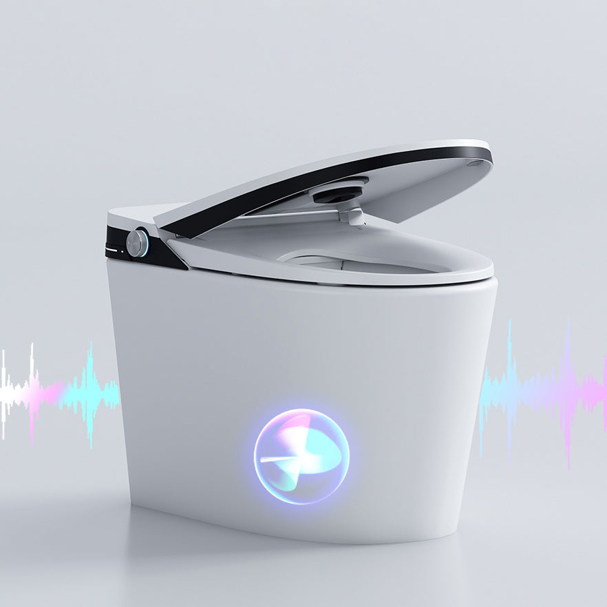 Contemporary Ceramic Elongated Heated Seat Floor Mount Bidet Clearhalo 'Bathroom Remodel & Bathroom Fixtures' 'Bidets' 'Home Improvement' 'home_improvement' 'home_improvement_bidets' 'Toilets & Bidets' 6927602