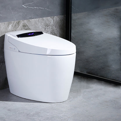Contemporary Ceramic White Elongated Heated Seat Floor Mount Bidet Toilet+ Water Tank Clearhalo 'Bathroom Remodel & Bathroom Fixtures' 'Bidets' 'Home Improvement' 'home_improvement' 'home_improvement_bidets' 'Toilets & Bidets' 6927626