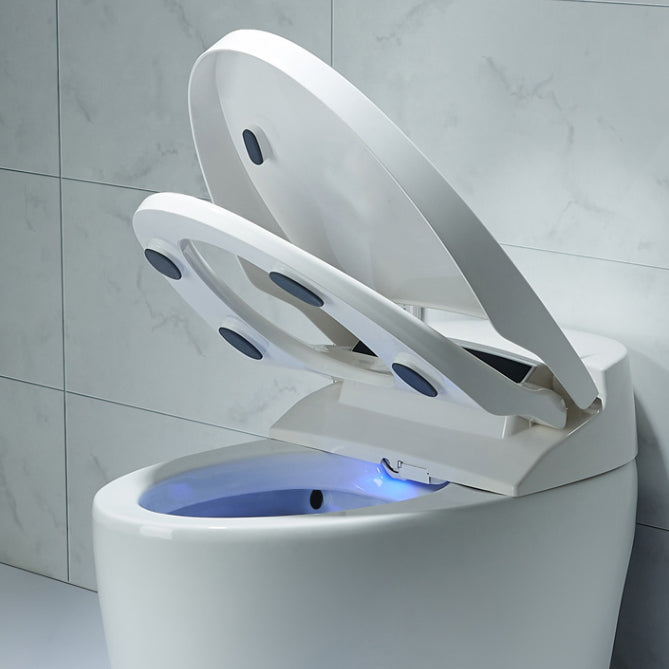 Contemporary Ceramic White Elongated Heated Seat Floor Mount Bidet Clearhalo 'Bathroom Remodel & Bathroom Fixtures' 'Bidets' 'Home Improvement' 'home_improvement' 'home_improvement_bidets' 'Toilets & Bidets' 6927633