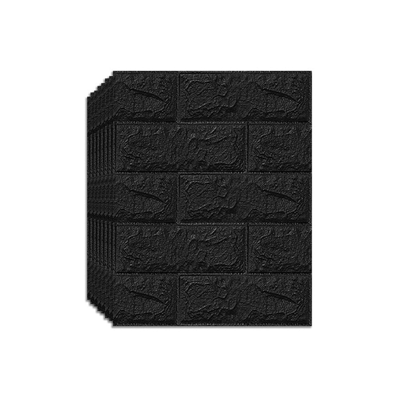 Modern Pearl Wainscoting Wall Access Panel Peel and Stick Wall Tile Set of 200 Textured Black 13.8"L x 15.2"W 200-Piece Set Clearhalo 'Flooring 'Home Improvement' 'home_improvement' 'home_improvement_wall_paneling' 'Wall Paneling' 'wall_paneling' 'Walls & Ceilings' Walls and Ceiling' 6927655