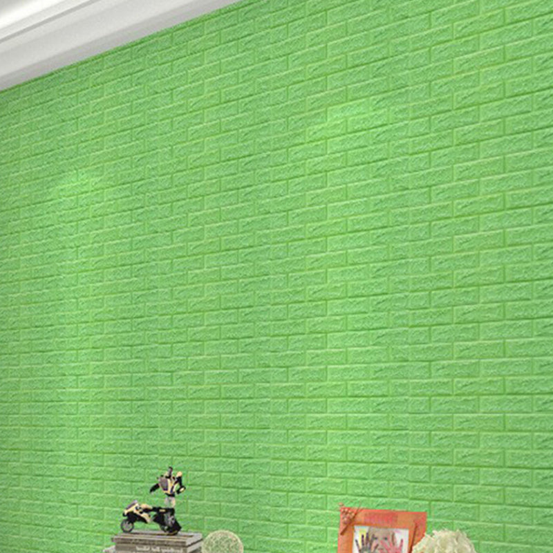 Modern Pearl Wainscoting Wall Access Panel Peel and Stick Wall Tile Set of 200 Green 27.6"L x 5.9"W 200-Piece Set Clearhalo 'Flooring 'Home Improvement' 'home_improvement' 'home_improvement_wall_paneling' 'Wall Paneling' 'wall_paneling' 'Walls & Ceilings' Walls and Ceiling' 6927657
