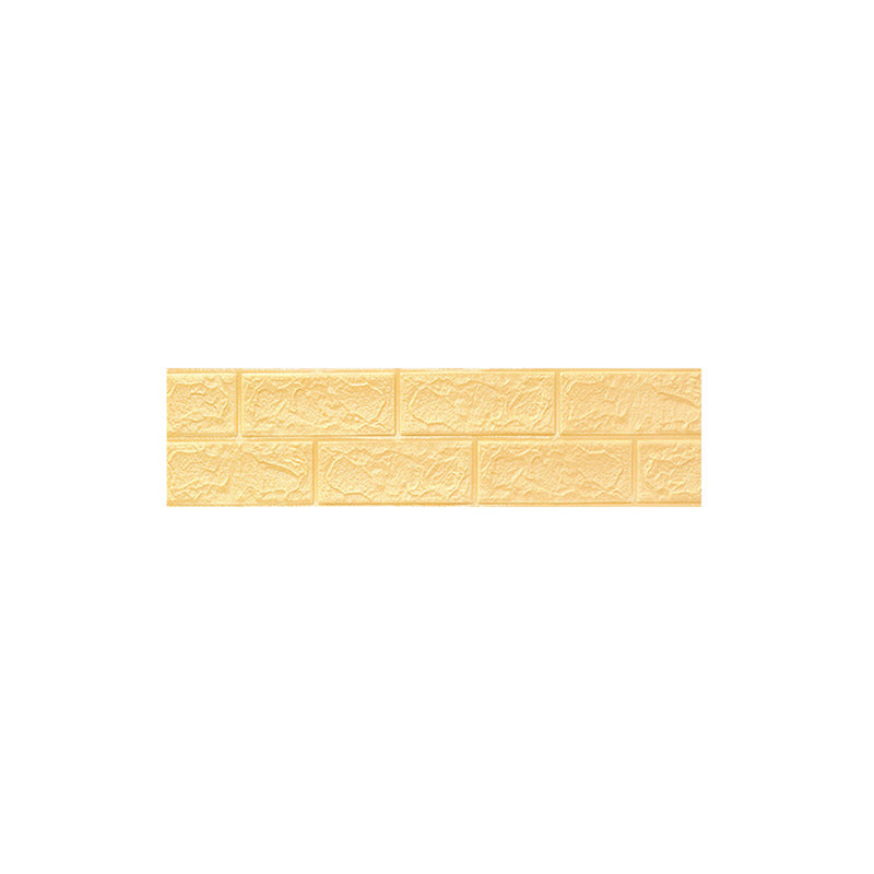 Modern Pearl Wainscoting Wall Access Panel Peel and Stick Wall Tile Set of 200 Yellow 27.6"L x 5.9"W 200-Piece Set Clearhalo 'Flooring 'Home Improvement' 'home_improvement' 'home_improvement_wall_paneling' 'Wall Paneling' 'wall_paneling' 'Walls & Ceilings' Walls and Ceiling' 6927659