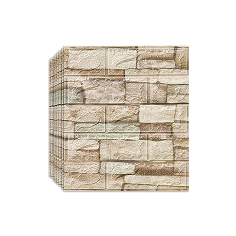Modern Pearl Wainscoting Wall Access Panel Peel and Stick Wall Tile Set of 200 White-Brown 13.8"L x 15.2"W 200-Piece Set Clearhalo 'Flooring 'Home Improvement' 'home_improvement' 'home_improvement_wall_paneling' 'Wall Paneling' 'wall_paneling' 'Walls & Ceilings' Walls and Ceiling' 6927664