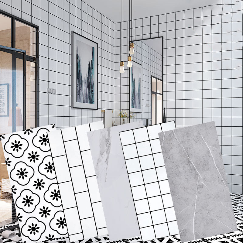 Field Tile Peel and Stick Backsplash Plastic Peel and Stick Backsplash with Waterproof Clearhalo 'Flooring 'Home Improvement' 'home_improvement' 'home_improvement_peel_stick_blacksplash' 'Peel & Stick Backsplash Tile' 'peel_stick_blacksplash' 'Walls & Ceilings' Walls and Ceiling' 6927683