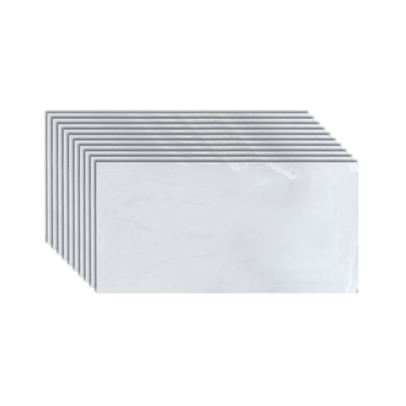 Field Tile Peel and Stick Backsplash Plastic Peel and Stick Backsplash with Waterproof Gloss White Clearhalo 'Flooring 'Home Improvement' 'home_improvement' 'home_improvement_peel_stick_blacksplash' 'Peel & Stick Backsplash Tile' 'peel_stick_blacksplash' 'Walls & Ceilings' Walls and Ceiling' 6927691