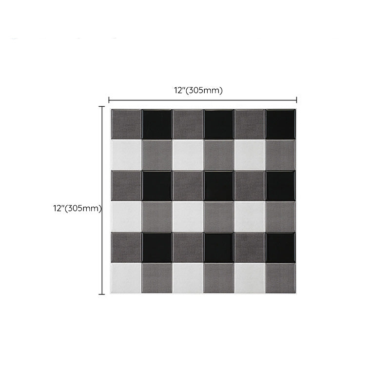 Mosaic Tile Peel and Stick Wall Tile Modern Style Wallpaper with Square Shape Clearhalo 'Flooring 'Home Improvement' 'home_improvement' 'home_improvement_peel_stick_blacksplash' 'Peel & Stick Backsplash Tile' 'peel_stick_blacksplash' 'Walls & Ceilings' Walls and Ceiling' 6927759