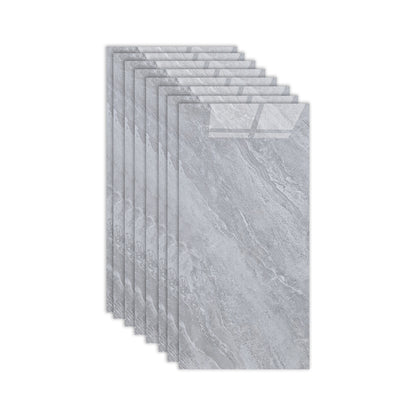 Rectangular Ceramic Polished Straight Edge Singular Tile Marble Look Bathroom Floor Grey Clearhalo 'Floor Tiles & Wall Tiles' 'floor_tiles_wall_tiles' 'Flooring 'Home Improvement' 'home_improvement' 'home_improvement_floor_tiles_wall_tiles' Walls and Ceiling' 6927838