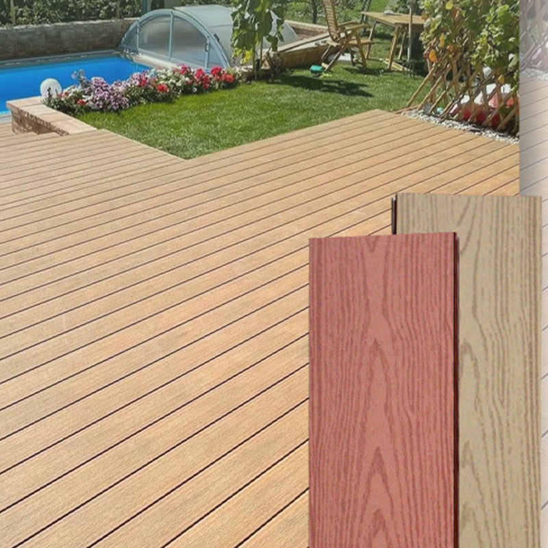 Click Lock Wooden Floor Smooth Engineered Floor Tile for Patio Garden Clearhalo 'Flooring 'Hardwood Flooring' 'hardwood_flooring' 'Home Improvement' 'home_improvement' 'home_improvement_hardwood_flooring' Walls and Ceiling' 6928034