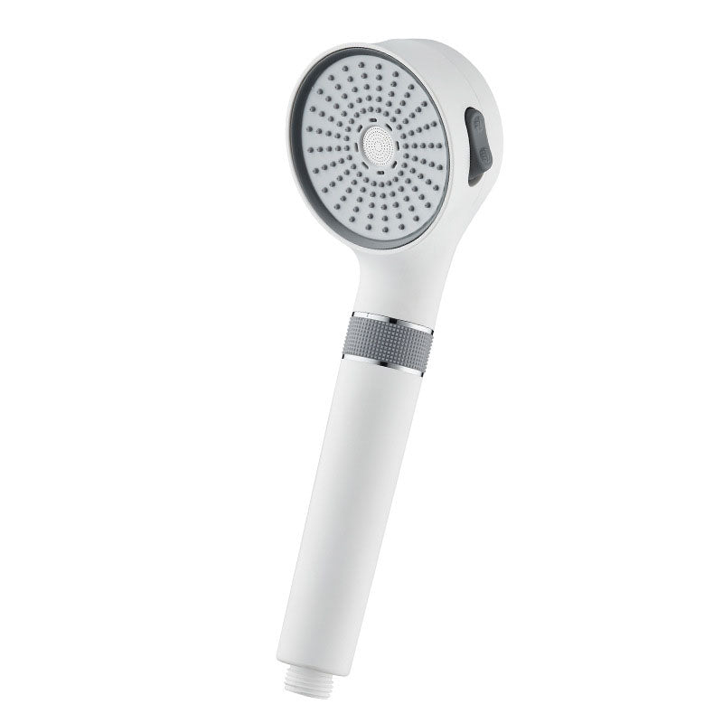 Shower Head 3-Setting Modern Round Plastic Water Filtration Handheld Shower Head White Clearhalo 'Bathroom Remodel & Bathroom Fixtures' 'Home Improvement' 'home_improvement' 'home_improvement_shower_heads' 'Shower Heads' 'shower_heads' 'Showers & Bathtubs Plumbing' 'Showers & Bathtubs' 6928096