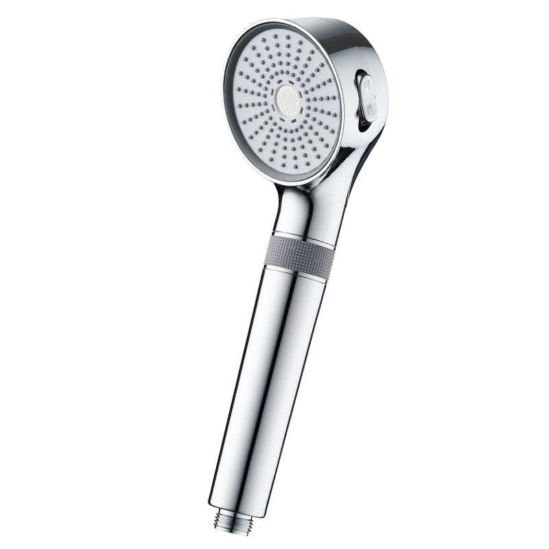 Shower Head 3-Setting Modern Round Plastic Water Filtration Handheld Shower Head Chrome Clearhalo 'Bathroom Remodel & Bathroom Fixtures' 'Home Improvement' 'home_improvement' 'home_improvement_shower_heads' 'Shower Heads' 'shower_heads' 'Showers & Bathtubs Plumbing' 'Showers & Bathtubs' 6928100