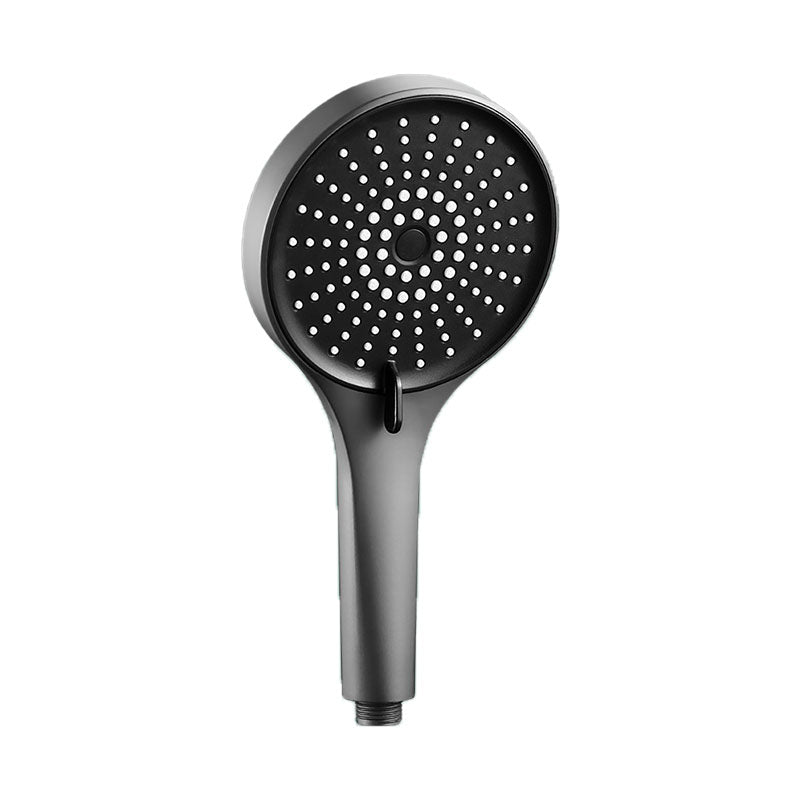 Plastic Hand Shower Round Handheld Shower Head with Self-Cleaning Grey Hand Shower Clearhalo 'Bathroom Remodel & Bathroom Fixtures' 'Home Improvement' 'home_improvement' 'home_improvement_shower_heads' 'Shower Heads' 'shower_heads' 'Showers & Bathtubs Plumbing' 'Showers & Bathtubs' 6928111