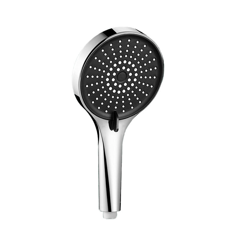 Plastic Hand Shower Round Handheld Shower Head with Self-Cleaning Silver Hand Shower Clearhalo 'Bathroom Remodel & Bathroom Fixtures' 'Home Improvement' 'home_improvement' 'home_improvement_shower_heads' 'Shower Heads' 'shower_heads' 'Showers & Bathtubs Plumbing' 'Showers & Bathtubs' 6928114