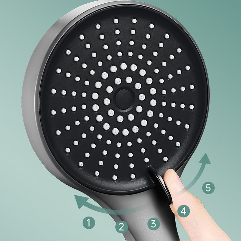 Plastic Hand Shower Round Handheld Shower Head with Self-Cleaning Clearhalo 'Bathroom Remodel & Bathroom Fixtures' 'Home Improvement' 'home_improvement' 'home_improvement_shower_heads' 'Shower Heads' 'shower_heads' 'Showers & Bathtubs Plumbing' 'Showers & Bathtubs' 6928122