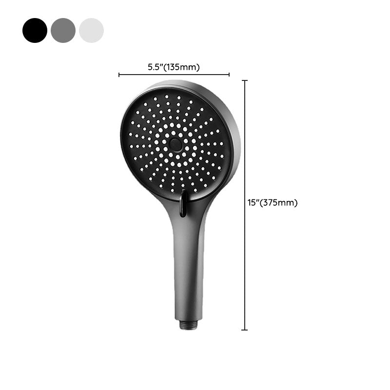 Plastic Hand Shower Round Handheld Shower Head with Self-Cleaning Clearhalo 'Bathroom Remodel & Bathroom Fixtures' 'Home Improvement' 'home_improvement' 'home_improvement_shower_heads' 'Shower Heads' 'shower_heads' 'Showers & Bathtubs Plumbing' 'Showers & Bathtubs' 6928131
