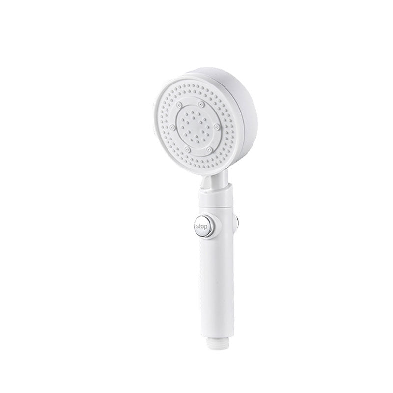 Contemporary Hand Shower Plastic Round Hand Shower with Self-Cleaning White Hand Shower Clearhalo 'Bathroom Remodel & Bathroom Fixtures' 'Home Improvement' 'home_improvement' 'home_improvement_shower_heads' 'Shower Heads' 'shower_heads' 'Showers & Bathtubs Plumbing' 'Showers & Bathtubs' 6928135