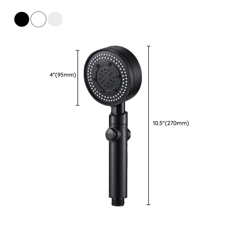 Contemporary Hand Shower Plastic Round Hand Shower with Self-Cleaning Clearhalo 'Bathroom Remodel & Bathroom Fixtures' 'Home Improvement' 'home_improvement' 'home_improvement_shower_heads' 'Shower Heads' 'shower_heads' 'Showers & Bathtubs Plumbing' 'Showers & Bathtubs' 6928153