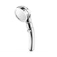 Contemporary Shower Combo Handheld Shower Head Plastic Wall-Mount Round Shower Head Combo Silver Clearhalo 'Bathroom Remodel & Bathroom Fixtures' 'Home Improvement' 'home_improvement' 'home_improvement_shower_heads' 'Shower Heads' 'shower_heads' 'Showers & Bathtubs Plumbing' 'Showers & Bathtubs' 6928167