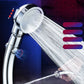 Contemporary Shower Combo Handheld Shower Head Plastic Wall-Mount Round Shower Head Combo Clearhalo 'Bathroom Remodel & Bathroom Fixtures' 'Home Improvement' 'home_improvement' 'home_improvement_shower_heads' 'Shower Heads' 'shower_heads' 'Showers & Bathtubs Plumbing' 'Showers & Bathtubs' 6928170