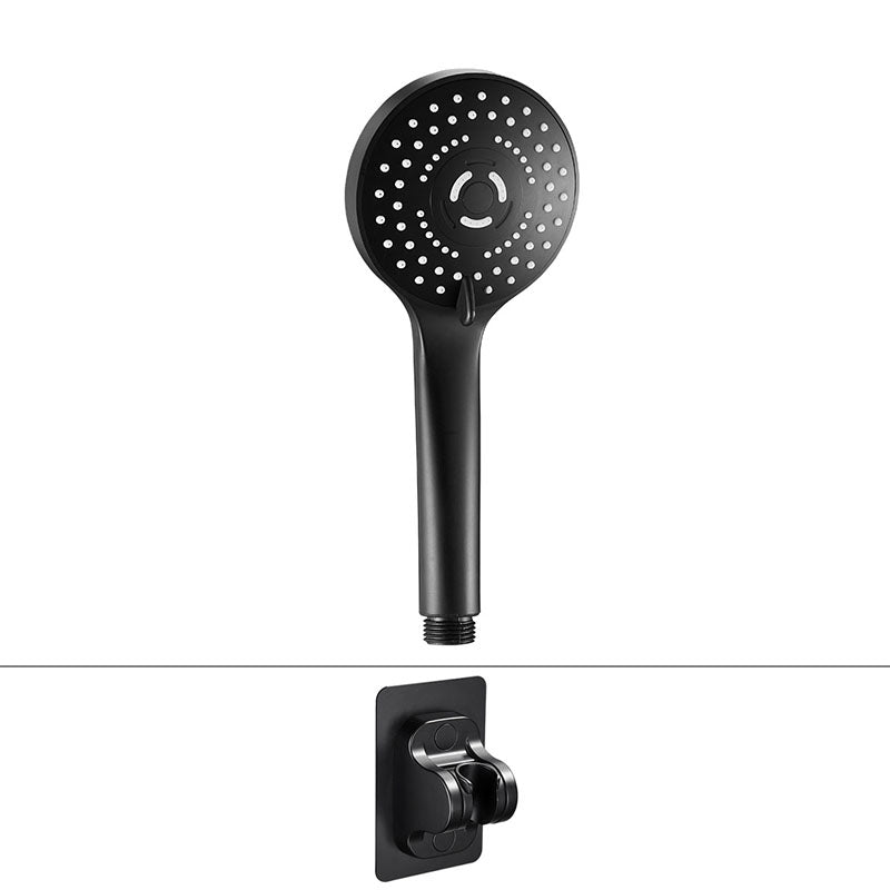 Plastic Hand Shower Adjustable Spray Pattern Hand Shower with Round Shape Unavailiable Shower Head with Wall Pedestal Clearhalo 'Bathroom Remodel & Bathroom Fixtures' 'Home Improvement' 'home_improvement' 'home_improvement_shower_heads' 'Shower Heads' 'shower_heads' 'Showers & Bathtubs Plumbing' 'Showers & Bathtubs' 6928200