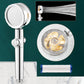 Contemporary Shower Head Handheld Shower Head Plastic Wall-Mount Round Shower Head Combo Gold Adjustable Hand Shower Clearhalo 'Bathroom Remodel & Bathroom Fixtures' 'Home Improvement' 'home_improvement' 'home_improvement_shower_heads' 'Shower Heads' 'shower_heads' 'Showers & Bathtubs Plumbing' 'Showers & Bathtubs' 6928213