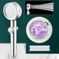 Contemporary Shower Head Handheld Shower Head Plastic Wall-Mount Round Shower Head Combo Purple Adjustable Hand Shower Clearhalo 'Bathroom Remodel & Bathroom Fixtures' 'Home Improvement' 'home_improvement' 'home_improvement_shower_heads' 'Shower Heads' 'shower_heads' 'Showers & Bathtubs Plumbing' 'Showers & Bathtubs' 6928215