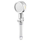 Contemporary Shower Head Handheld Shower Head Plastic Wall-Mount Round Shower Head Combo Clearhalo 'Bathroom Remodel & Bathroom Fixtures' 'Home Improvement' 'home_improvement' 'home_improvement_shower_heads' 'Shower Heads' 'shower_heads' 'Showers & Bathtubs Plumbing' 'Showers & Bathtubs' 6928219