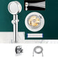 Contemporary Shower Head Handheld Shower Head Plastic Wall-Mount Round Shower Head Combo Gold Adjustable Shower Heads & Hose & Wall pedestal Clearhalo 'Bathroom Remodel & Bathroom Fixtures' 'Home Improvement' 'home_improvement' 'home_improvement_shower_heads' 'Shower Heads' 'shower_heads' 'Showers & Bathtubs Plumbing' 'Showers & Bathtubs' 6928228