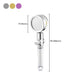 Contemporary Shower Head Handheld Shower Head Plastic Wall-Mount Round Shower Head Combo Clearhalo 'Bathroom Remodel & Bathroom Fixtures' 'Home Improvement' 'home_improvement' 'home_improvement_shower_heads' 'Shower Heads' 'shower_heads' 'Showers & Bathtubs Plumbing' 'Showers & Bathtubs' 6928239