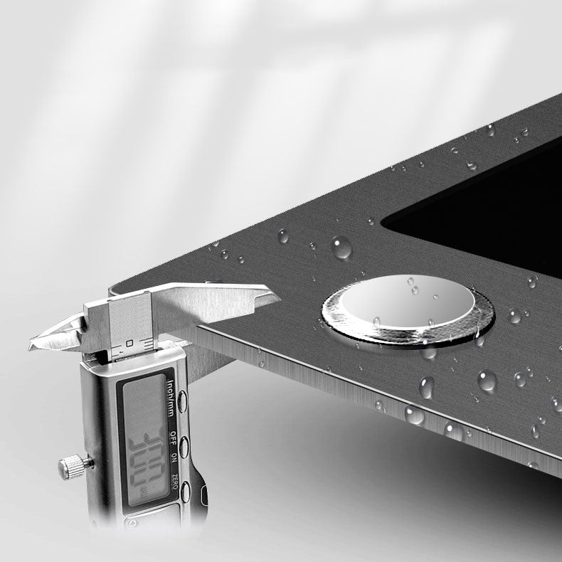 Modern Kitchen Sink Single Basin Kitchen Sink with Soundproofing Clearhalo 'Home Improvement' 'home_improvement' 'home_improvement_kitchen_sinks' 'Kitchen Remodel & Kitchen Fixtures' 'Kitchen Sinks & Faucet Components' 'Kitchen Sinks' 'kitchen_sinks' 6928437