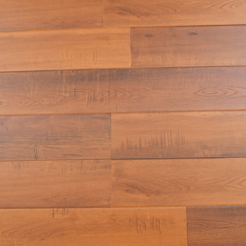 Modern Wood Laminate Flooring Stain Resistant Laminate Plank Flooring Orange-Red Clearhalo 'Flooring 'Home Improvement' 'home_improvement' 'home_improvement_laminate_flooring' 'Laminate Flooring' 'laminate_flooring' Walls and Ceiling' 6928651