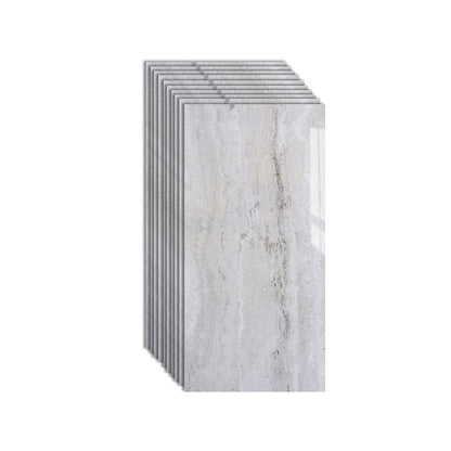 Single Tile Wallpaper Contemporary PVC Wallpaper with Waterproof Silver Gray Clearhalo 'Flooring 'Home Improvement' 'home_improvement' 'home_improvement_peel_stick_blacksplash' 'Peel & Stick Backsplash Tile' 'peel_stick_blacksplash' 'Walls & Ceilings' Walls and Ceiling' 6928681