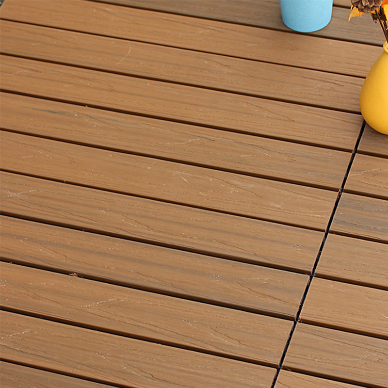 Rectangle Water Resistant Wooden Floor Smooth Engineered Floor Tile for Patio Garden Yellow-Brown 1' x 2' Clearhalo 'Flooring 'Hardwood Flooring' 'hardwood_flooring' 'Home Improvement' 'home_improvement' 'home_improvement_hardwood_flooring' Walls and Ceiling' 6928808