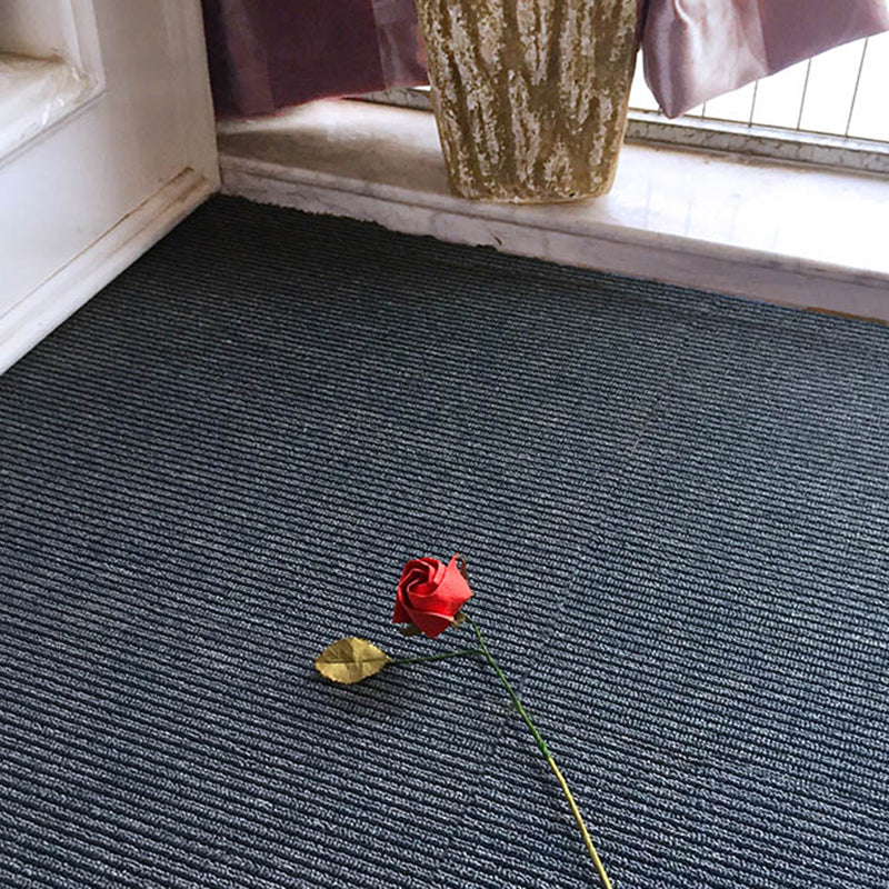 Dark Color Level Loop Carpet Tile Non-Skid Adhesive Tabs Indoor Carpet Tiles Ink Asphalt Clearhalo 'Carpet Tiles & Carpet Squares' 'carpet_tiles_carpet_squares' 'Flooring 'Home Improvement' 'home_improvement' 'home_improvement_carpet_tiles_carpet_squares' Walls and Ceiling' 6928912