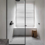 Tempered Glass Fixed Shower Screen with Extremely Narrow Stainless Steel Frame Clearhalo 'Bathroom Remodel & Bathroom Fixtures' 'Home Improvement' 'home_improvement' 'home_improvement_shower_tub_doors' 'Shower and Tub Doors' 'shower_tub_doors' 'Showers & Bathtubs' 6934664