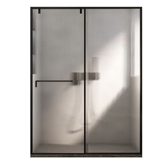 One-line Single-moving Shower Screen, Semi-frameless and Extremely Narrow Side Shower Door Changhong Glass Right Clearhalo 'Bathroom Remodel & Bathroom Fixtures' 'Home Improvement' 'home_improvement' 'home_improvement_shower_tub_doors' 'Shower and Tub Doors' 'shower_tub_doors' 'Showers & Bathtubs' 6934674