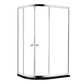 Rounded Shower Stall Semi-Frameless Corner Shower Stall with Tempered Glass Clearhalo 'Bathroom Remodel & Bathroom Fixtures' 'Home Improvement' 'home_improvement' 'home_improvement_shower_stalls_enclosures' 'Shower Stalls & Enclosures' 'shower_stalls_enclosures' 'Showers & Bathtubs' 6941166