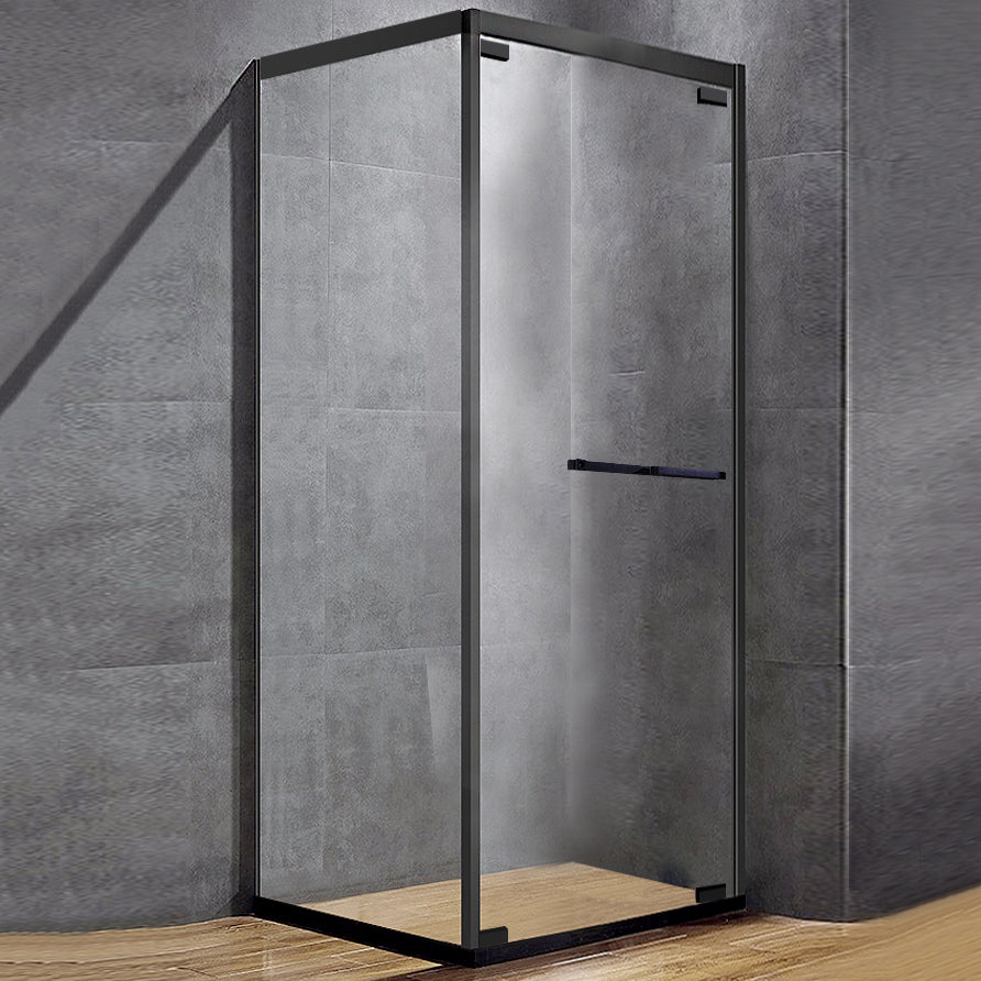 Semi-Frameless Shower Enclosure Square Corner Shower Enclosure 39.4"L x 39.4"W x 76.8"H Clearhalo 'Bathroom Remodel & Bathroom Fixtures' 'Home Improvement' 'home_improvement' 'home_improvement_shower_stalls_enclosures' 'Shower Stalls & Enclosures' 'shower_stalls_enclosures' 'Showers & Bathtubs' 6941192