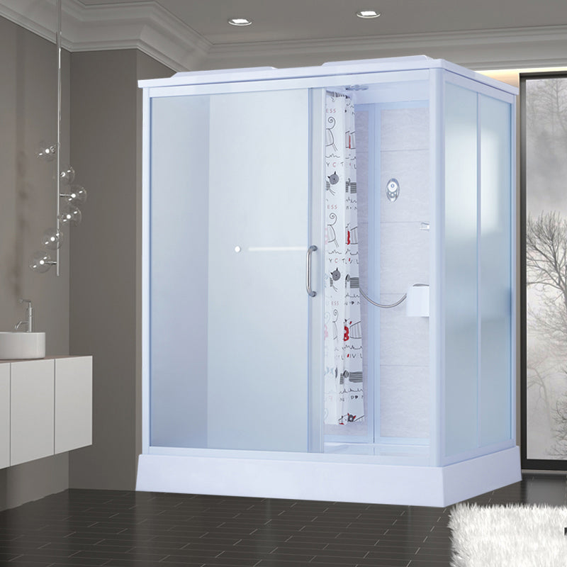 Framed Corner Shower Enclosure Rectangle Shower Enclosure with Faucet Included Clearhalo 'Bathroom Remodel & Bathroom Fixtures' 'Home Improvement' 'home_improvement' 'home_improvement_shower_stalls_enclosures' 'Shower Stalls & Enclosures' 'shower_stalls_enclosures' 'Showers & Bathtubs' 6941260