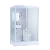 Framed Corner Shower Enclosure Rectangle Shower Enclosure with Faucet Included Clearhalo 'Bathroom Remodel & Bathroom Fixtures' 'Home Improvement' 'home_improvement' 'home_improvement_shower_stalls_enclosures' 'Shower Stalls & Enclosures' 'shower_stalls_enclosures' 'Showers & Bathtubs' 6941262