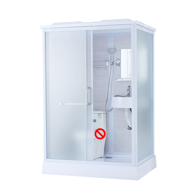 Framed Corner Shower Enclosure Rectangle Shower Enclosure with Faucet Included 55"L x 43"W x 85"H Toilet Not Included Front Opening Clearhalo 'Bathroom Remodel & Bathroom Fixtures' 'Home Improvement' 'home_improvement' 'home_improvement_shower_stalls_enclosures' 'Shower Stalls & Enclosures' 'shower_stalls_enclosures' 'Showers & Bathtubs' 6941263