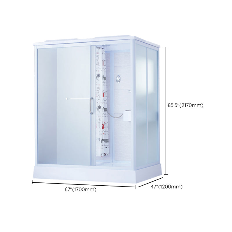 Framed Corner Shower Enclosure Rectangle Shower Enclosure with Faucet Included Clearhalo 'Bathroom Remodel & Bathroom Fixtures' 'Home Improvement' 'home_improvement' 'home_improvement_shower_stalls_enclosures' 'Shower Stalls & Enclosures' 'shower_stalls_enclosures' 'Showers & Bathtubs' 6941274