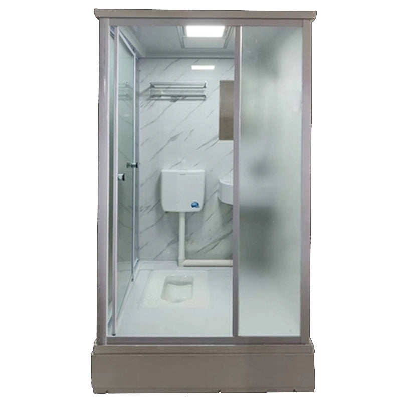 Shower Stall Faucet Shower Head Polish Rectangular Shower Stall Marble 43"L x 43"W x 89"H Left Clearhalo 'Bathroom Remodel & Bathroom Fixtures' 'Home Improvement' 'home_improvement' 'home_improvement_shower_stalls_enclosures' 'Shower Stalls & Enclosures' 'shower_stalls_enclosures' 'Showers & Bathtubs' 6941361