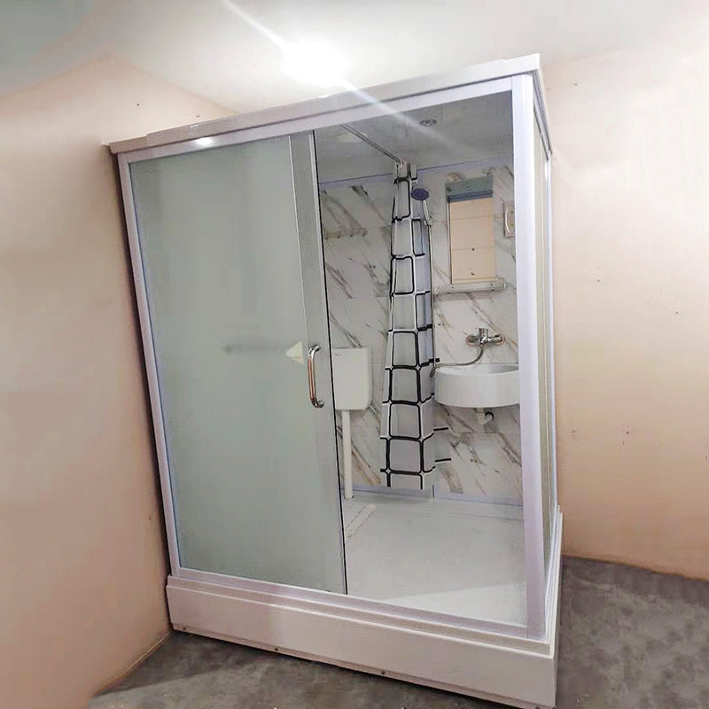 Shower Stall Faucet Shower Head Polish Rectangular Shower Stall Marble 67"L x 47"W x 89"H Left Clearhalo 'Bathroom Remodel & Bathroom Fixtures' 'Home Improvement' 'home_improvement' 'home_improvement_shower_stalls_enclosures' 'Shower Stalls & Enclosures' 'shower_stalls_enclosures' 'Showers & Bathtubs' 6941367