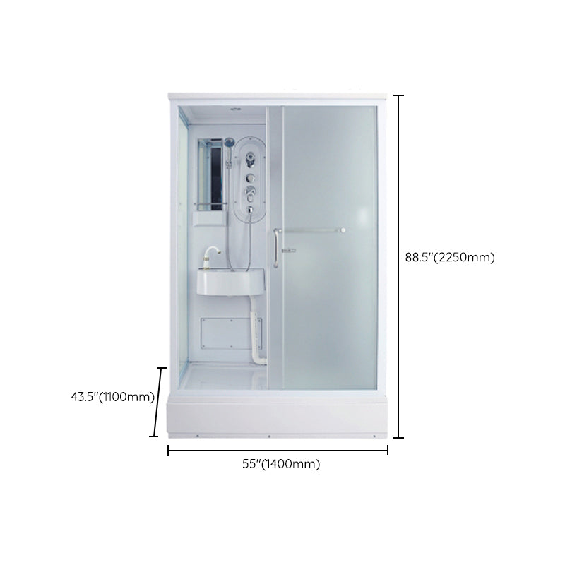 Shower Stall Faucet Shower Head Polish Rectangular Shower Stall Clearhalo 'Bathroom Remodel & Bathroom Fixtures' 'Home Improvement' 'home_improvement' 'home_improvement_shower_stalls_enclosures' 'Shower Stalls & Enclosures' 'shower_stalls_enclosures' 'Showers & Bathtubs' 6941370