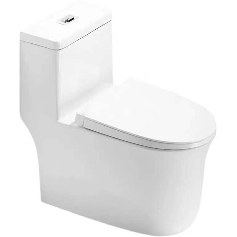 Modern One Piece Flush Toilet Floor Mounted White Toilet Bowl for Bathroom Clearhalo 'Bathroom Remodel & Bathroom Fixtures' 'Home Improvement' 'home_improvement' 'home_improvement_toilets' 'Toilets & Bidets' 'Toilets' 6941381